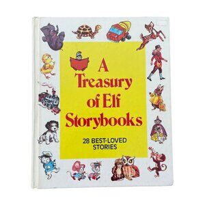 Vintage A Treasury of Elf Storybooks Book 1979 28 Best Loved Stories Bedtime